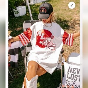 Impressions NEW State Pride Sequin Mini Dress in Alabama